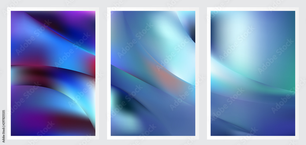 Naklejka premium Set of abstract creative vector background design