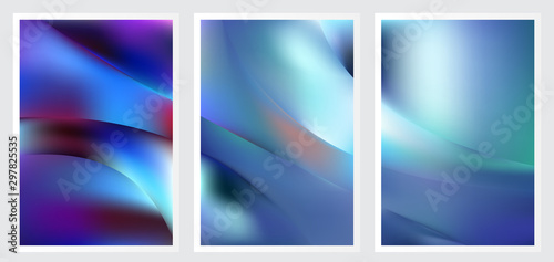 Wallpaper Mural Set of abstract creative vector background design Torontodigital.ca
