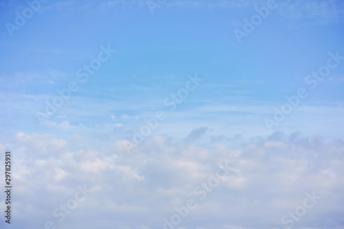 Fototapeta Naklejka Na Ścianę i Meble -  Blue sky with beautiful clouds background texture
