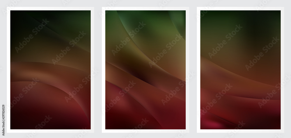 Fototapeta premium Set of abstract creative vector background design