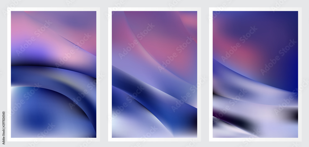 Naklejka premium Set of abstract creative vector background design