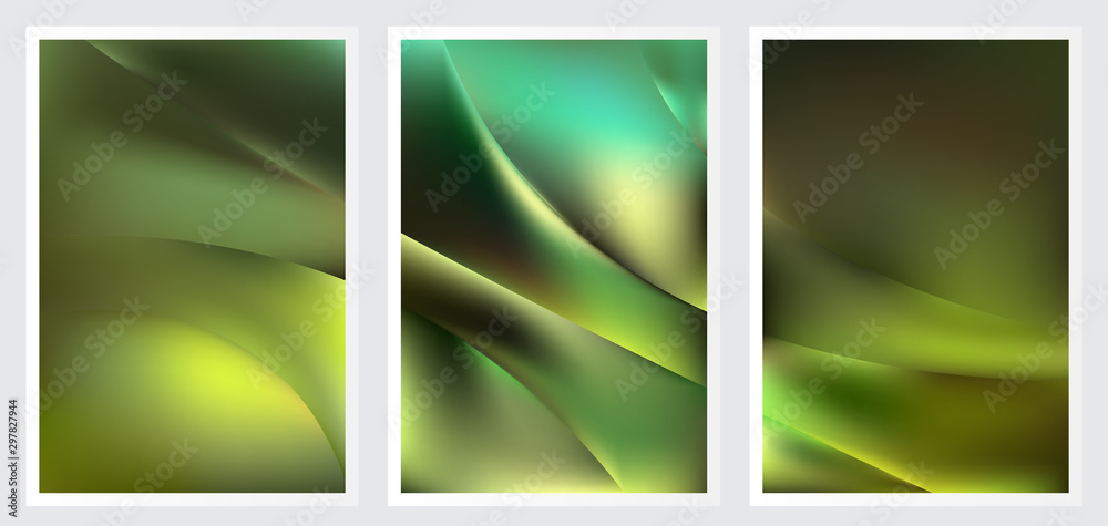 Fototapeta premium Set of abstract creative vector background design