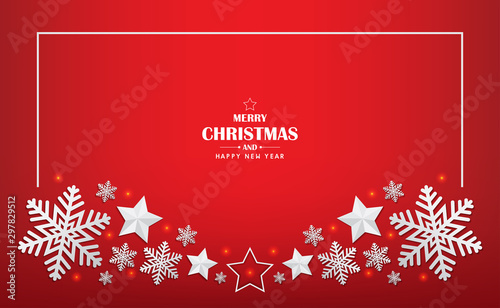merry christmas and happy new year 2020 vector design