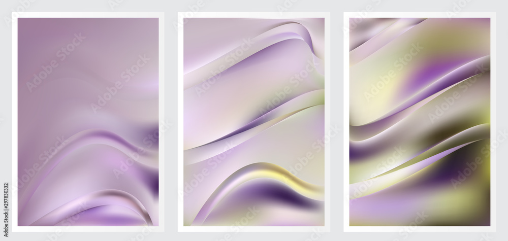 Fototapeta premium Set of abstract creative vector background design