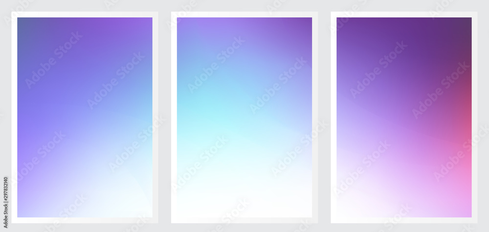 Naklejka premium Set of abstract creative vector background design