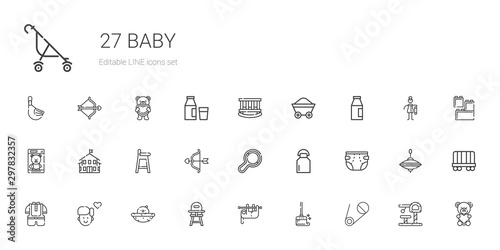 baby icons set