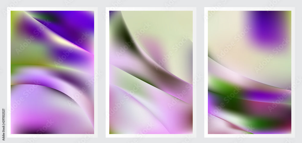 Fototapeta premium Set of abstract creative vector background design