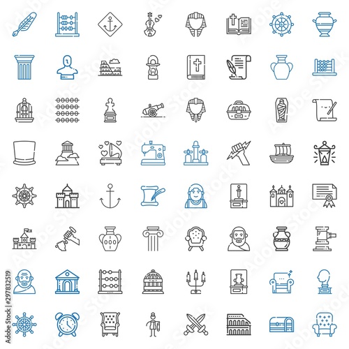 antique icons set