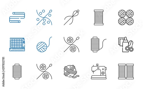 tailor icons set