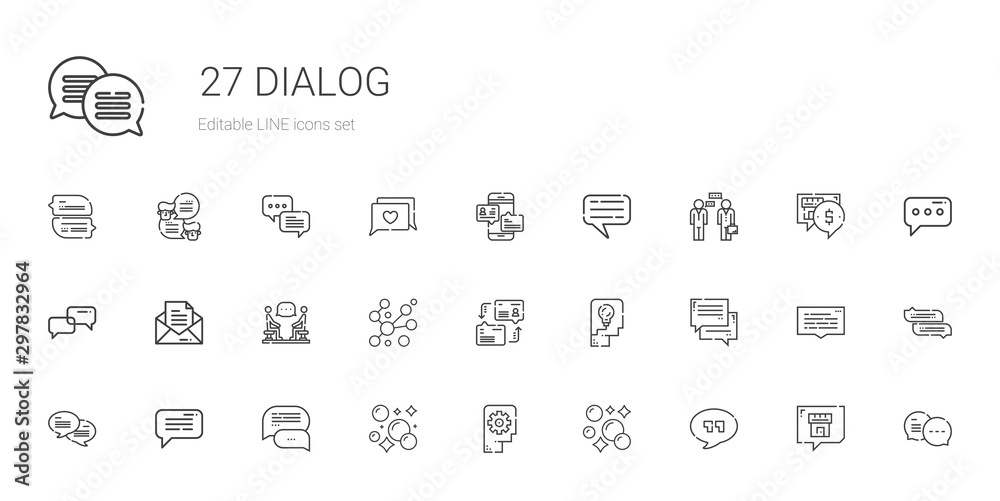 dialog icons set dialog icons set