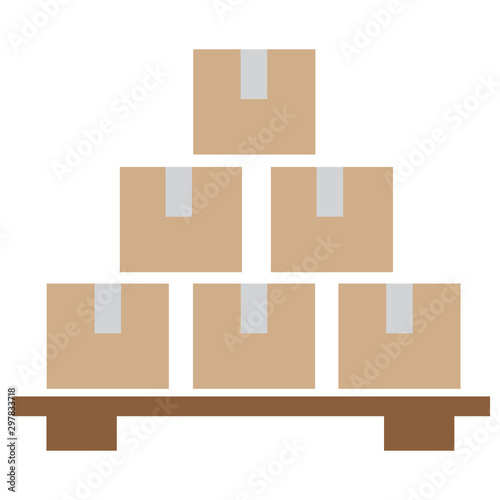 Inventory control icon on white background. flat style. Inventory control symbol. Solid inventory control sign.