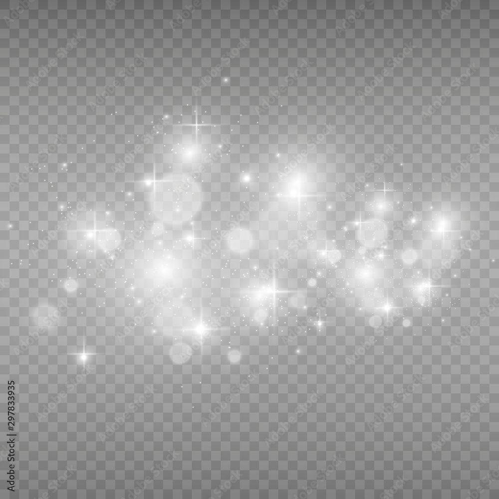 Beautiful sparks shine with a special light. Vector sparkles on a transparent background. Christmas abstract illustration. Beautiful illustration for a postcard. Background for the image. Lamps. Beautiful sparks shine with a special light. Vector sparkles on a transparent background. Christmas abstract illustration. Beautiful illustration for a postcard. Background for the image. Lamps.