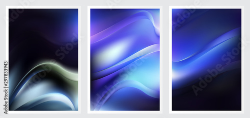 Set of abstract creative vector background design