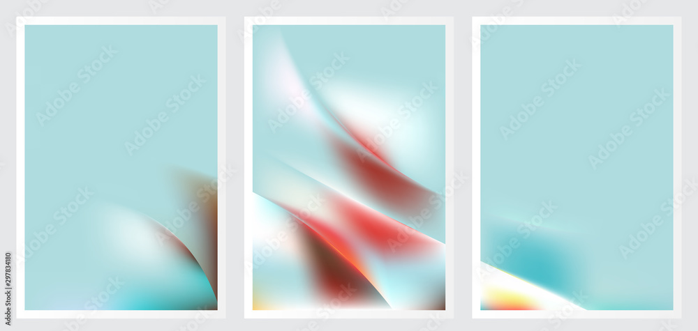 Fototapeta premium Set of abstract creative vector background design