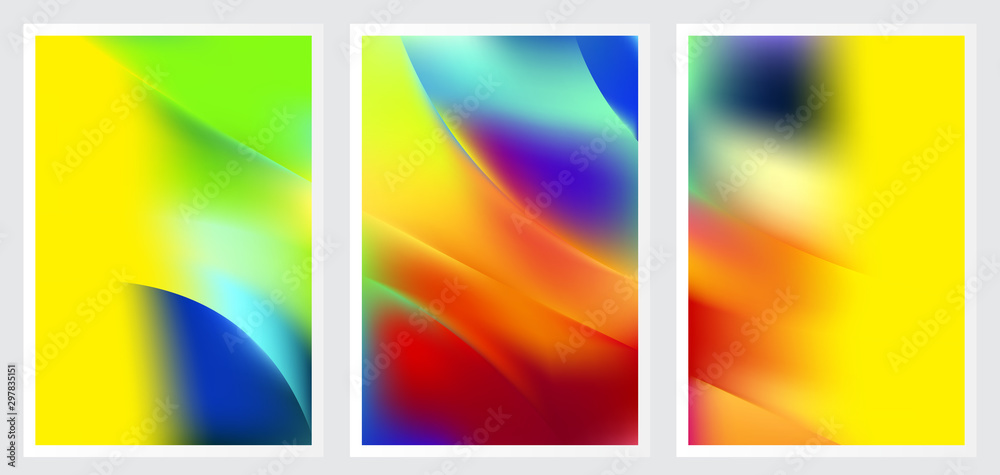 Fototapeta premium Set of abstract vector background design