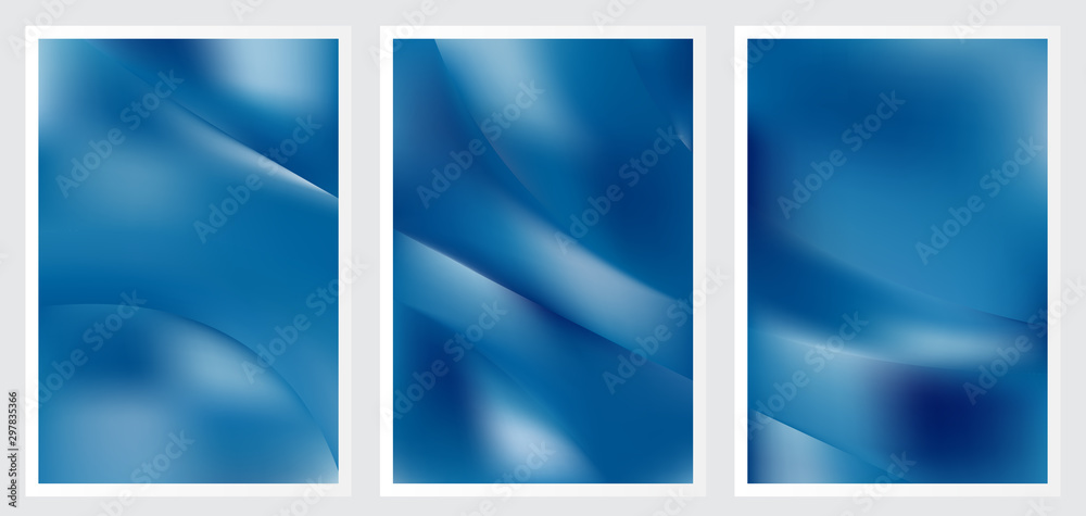 Set of abstract vector background design