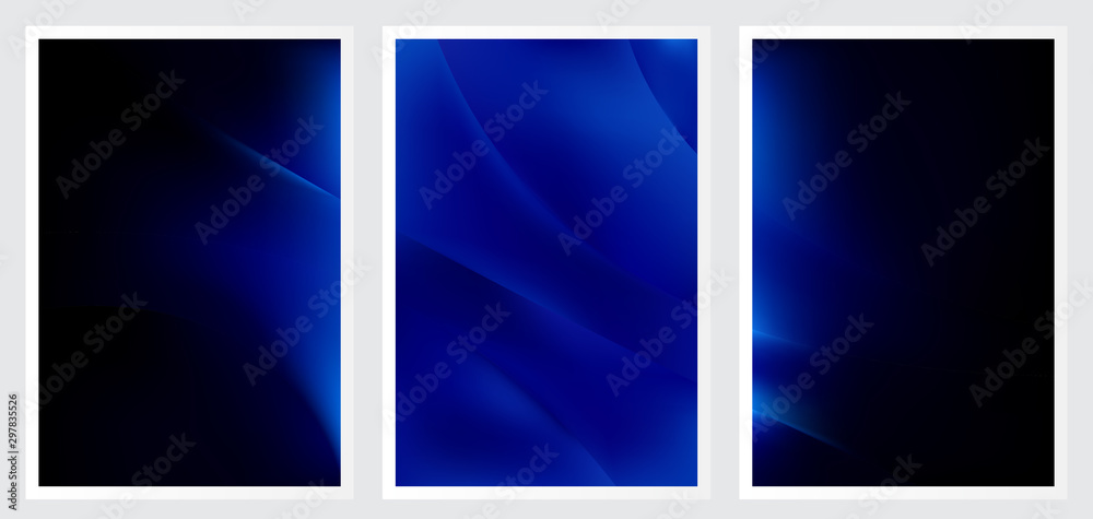 Set of abstract vector background design