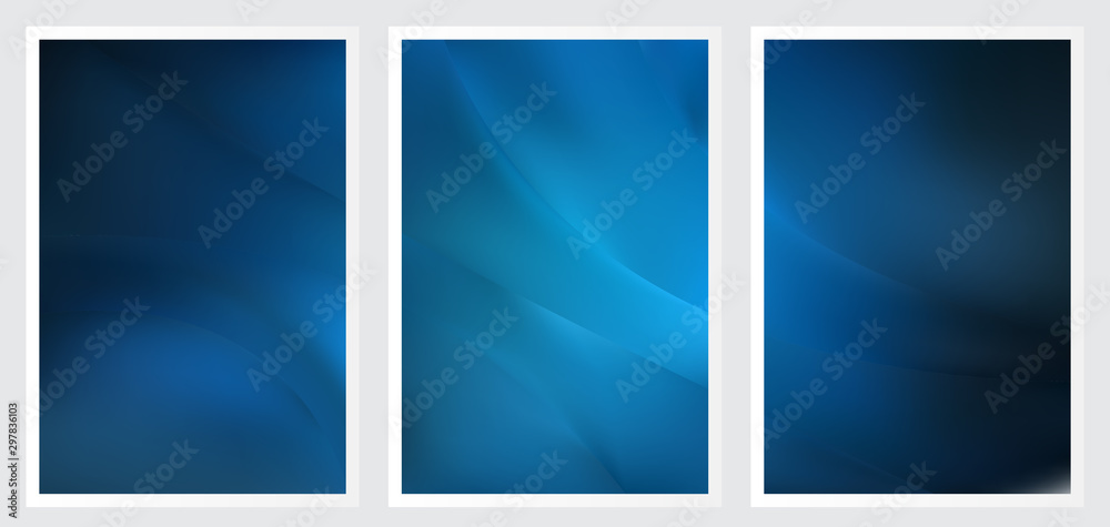 Set of abstract vector background design