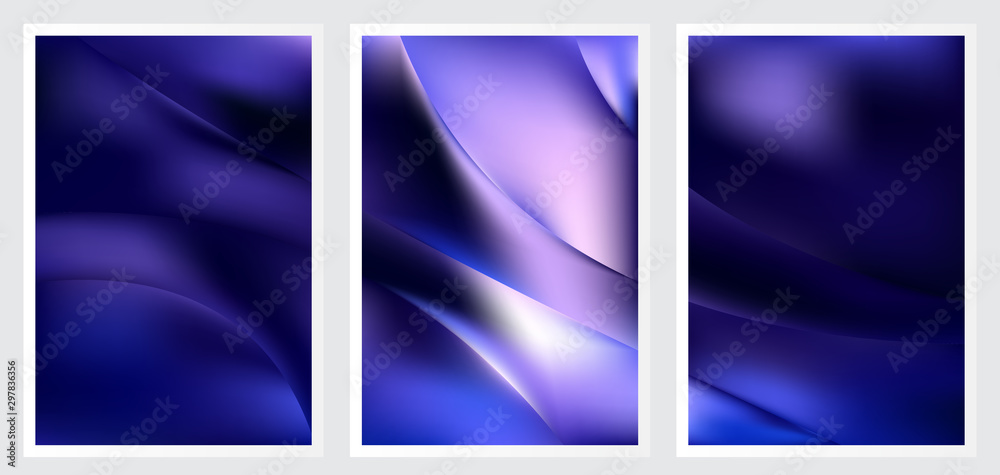 Fototapeta premium Set of abstract vector background design