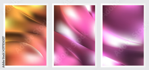 Set of abstract vector background design