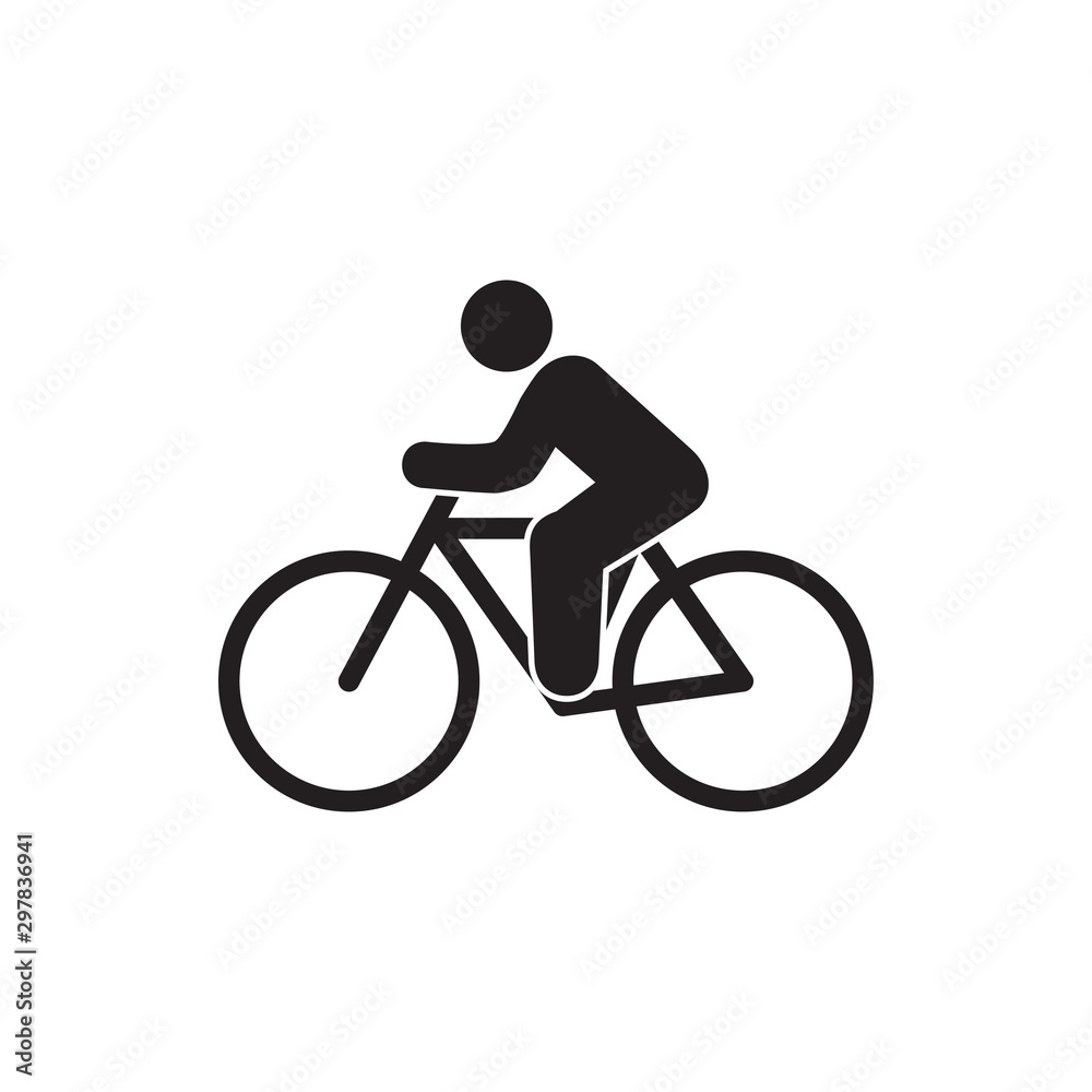 bicycle logo icon vector flat design bicycle logo icon vector flat design