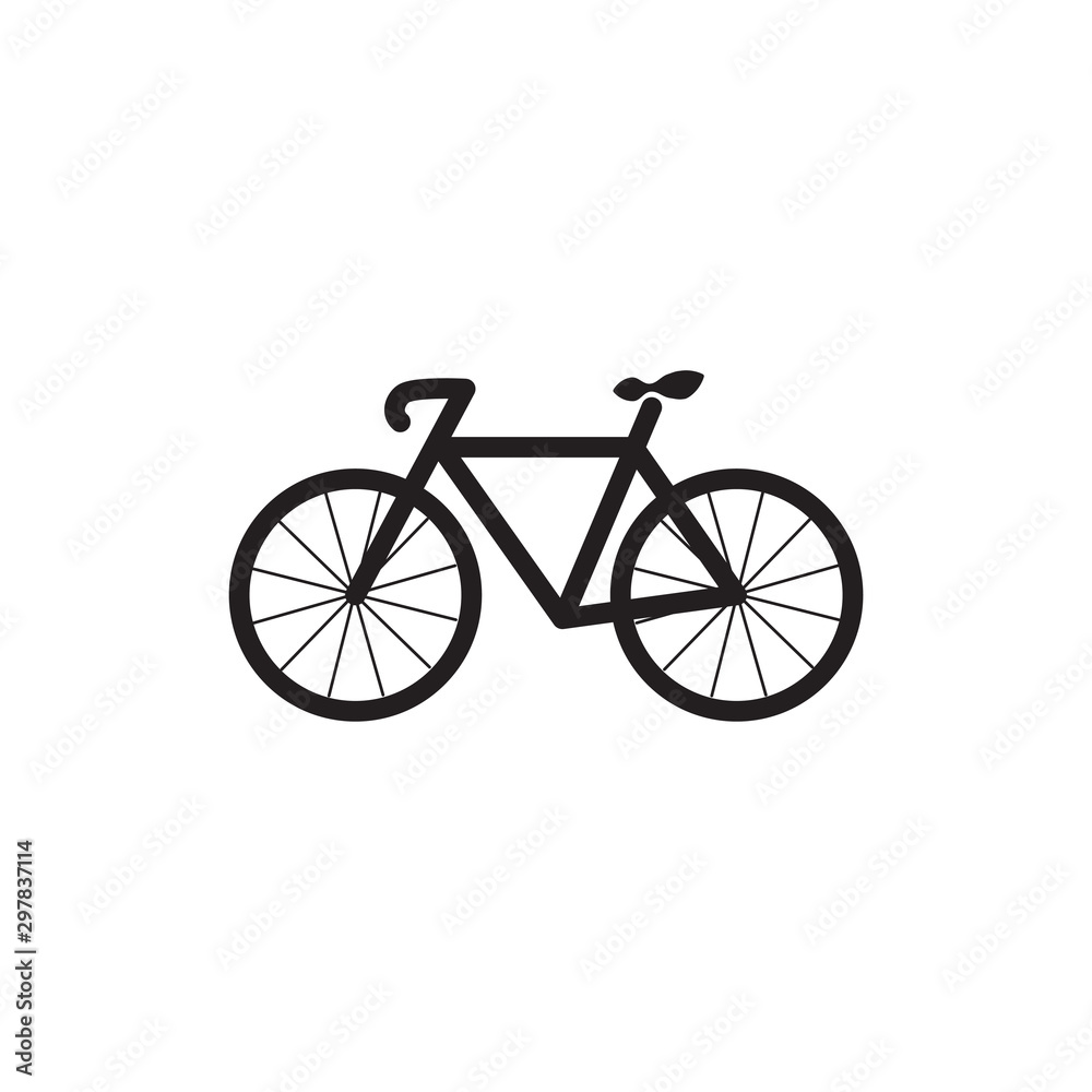 Fototapeta premium bicycle logo icon vector flat design
