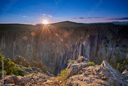 Sunrise Over Black Canyon of the Gunnison photo