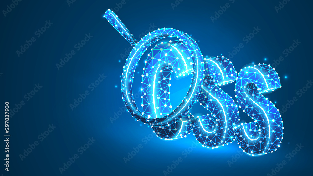 Magnifying glass on Cascading Style Sheets coding language sign. Theme  development analysis, css concept. Abstract, digital, wireframe, low poly  mesh, vector blue neon 3d illustration. Line, dot Stock Vector | Adobe Stock