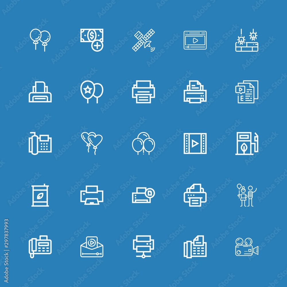Editable 25 glossy icons for web and mobile Editable 25 glossy icons for web and mobile