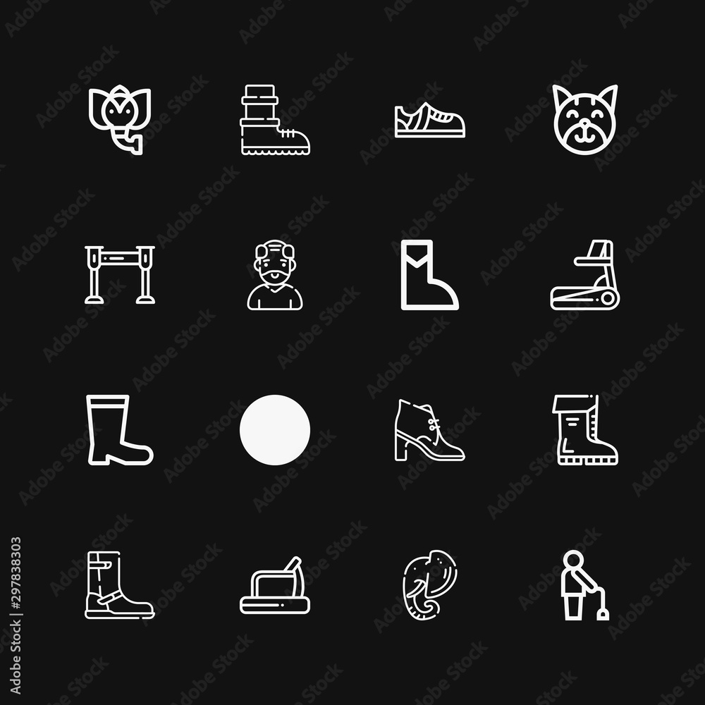 Editable 16 walking icons for web and mobile Editable 16 walking icons for web and mobile