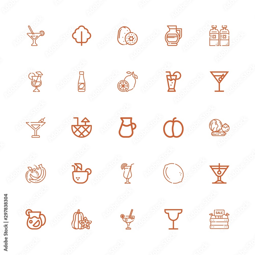 Editable 25 lemon icons for web and mobile Editable 25 lemon icons for web and mobile