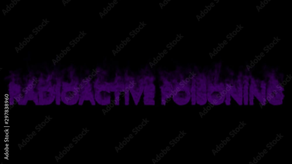 Vidéo Stock Animated smoldering or engulf in purple smoke or gas all ...
