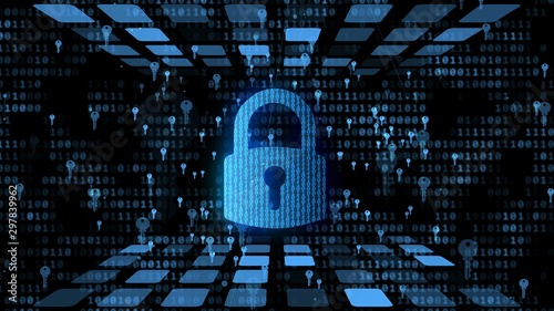 Encrypted data protected by digital pad lock, electronic key avp protection