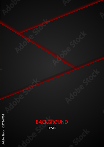 Layer geometric overlap dimension abstract black background red colorful wallpaper