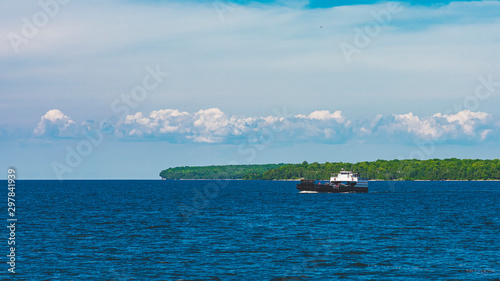 ferry crossing on lake michigan photo