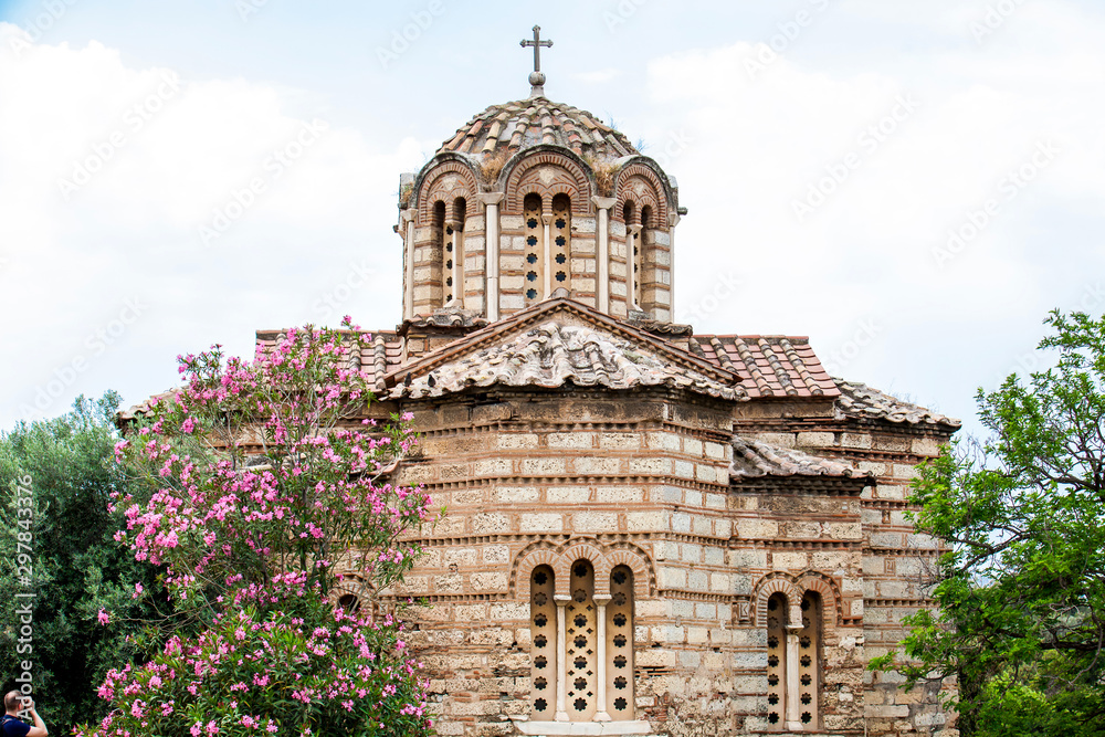 Church of the Holy Apostles known as Holy Apostles of Solaki located in the Ancient Agora of Athens built on the 10th century