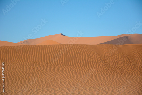 sand dunes in the namib desert