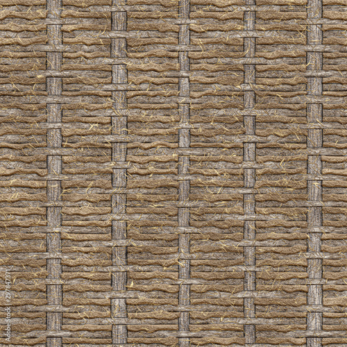 antique bare partition wall of wattle and daub raw