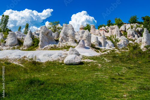 The sunlit natural phenomenon Kamenna Svatba or The Stone Wedding near the village of Zimzelen, Bulgaria © Stanislava
