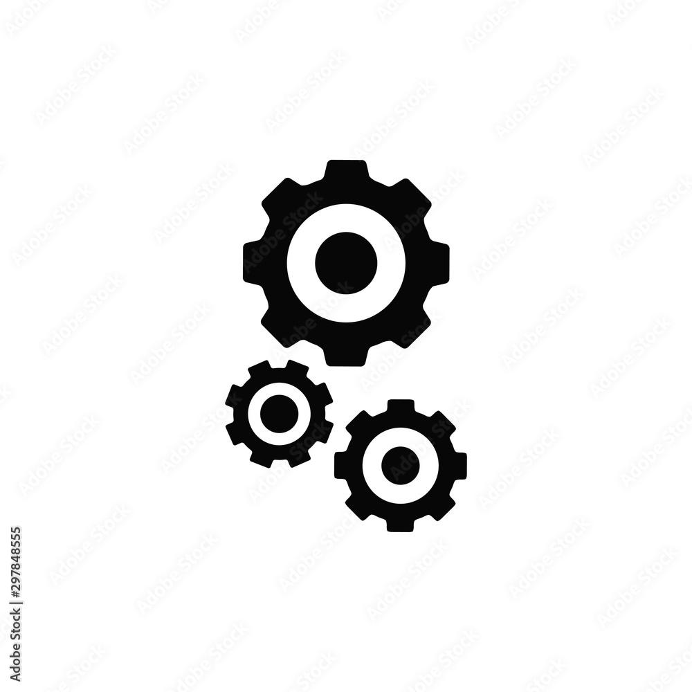 gear wheel icon trendy flat design gear wheel icon trendy flat design