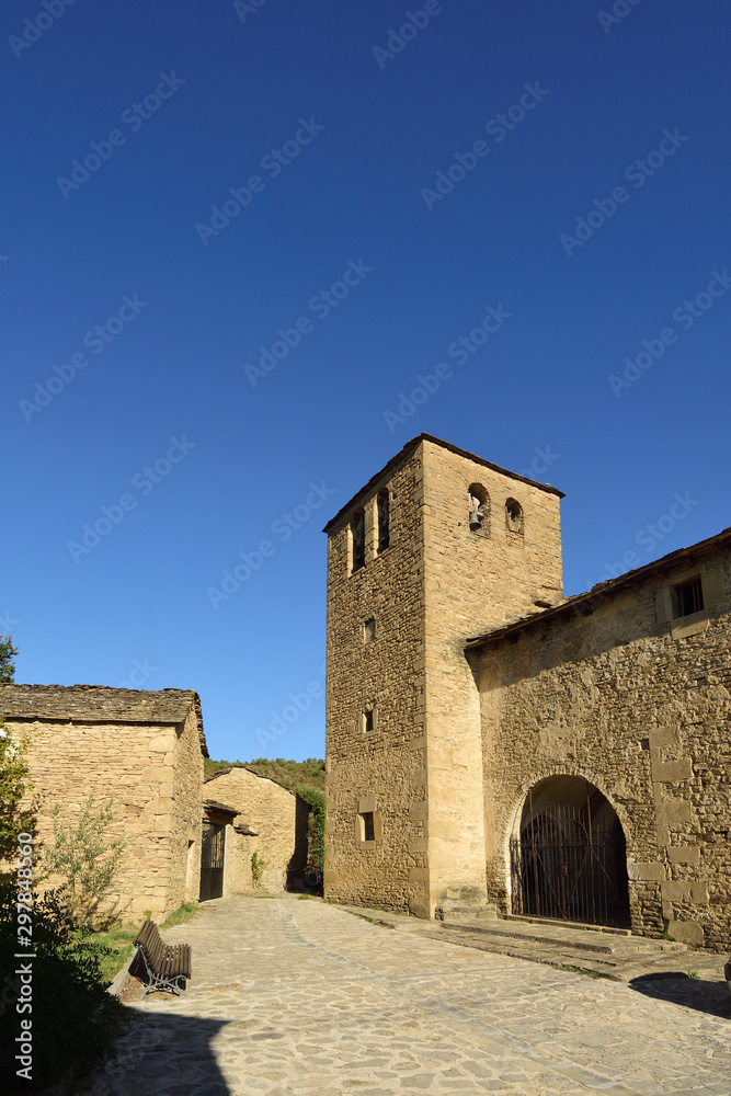 Church of Santa Lucia, Osia, Huesca province, Aragon, Spain