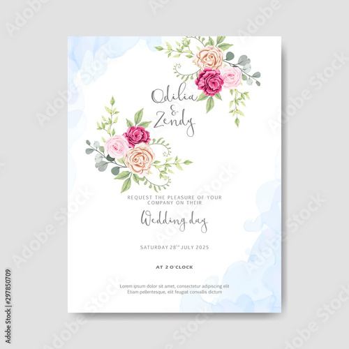 design  invitation  floral  illustration  card  vector  greeting  frame  wedding  beautiful  flower  nature  background  spring  vintage  romantic  template  decorative  leaf  border  decoration  art 