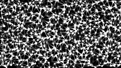 Wallpaper Mural Moving grid with connected particles as abstract pattern Torontodigital.ca