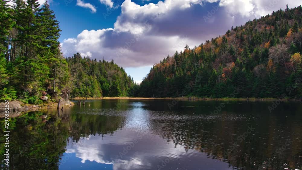 Timelapse by a lake in mountain Timelapse by a lake in mountain