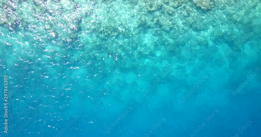 Top view of the beautiful turquoise tropical sea Top view of the beautiful turquoise tropical sea