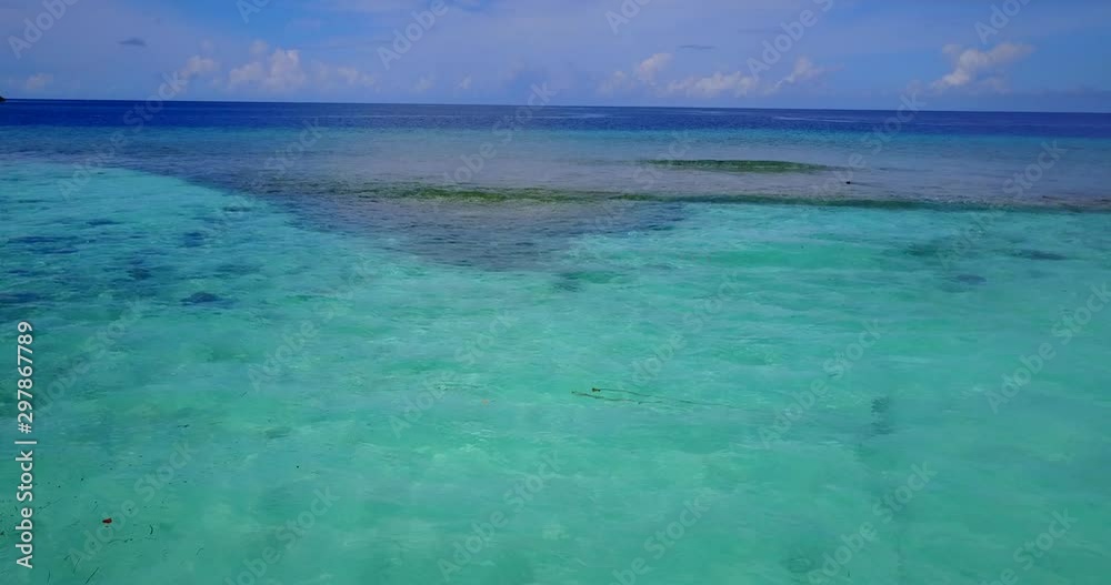 Tropical teal water rippling on the surface with dark deep blue water in background in Thailand Tropical teal water rippling on the surface with dark deep blue water in background in Thailand