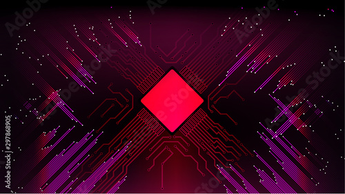 Abstract computer microprocessor circuit board vector background. EPS 10.