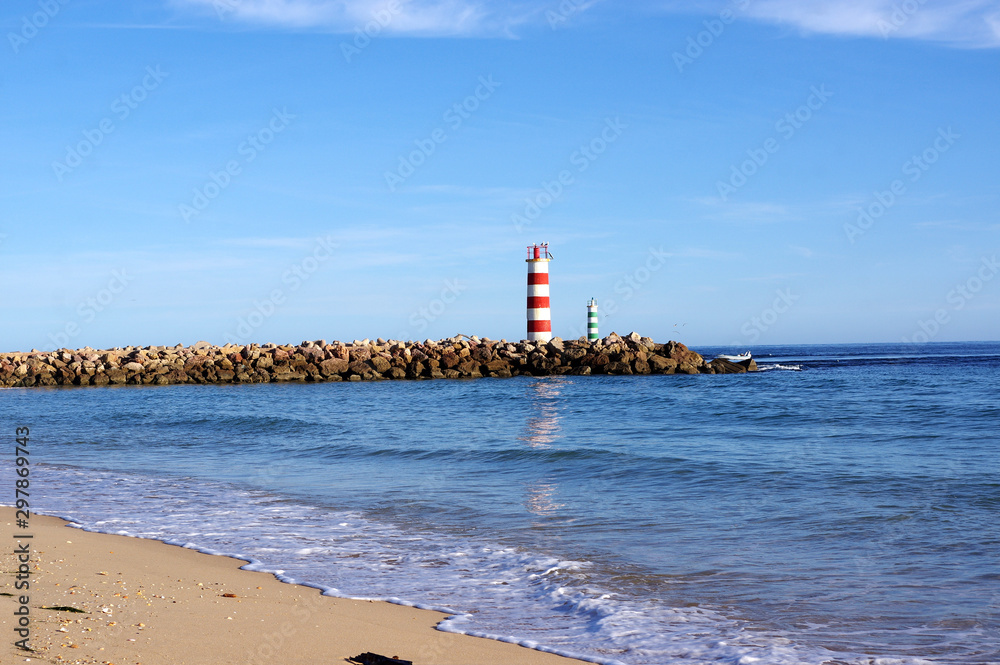 Fototapeta premium phare Culatra, Faro, Portugal