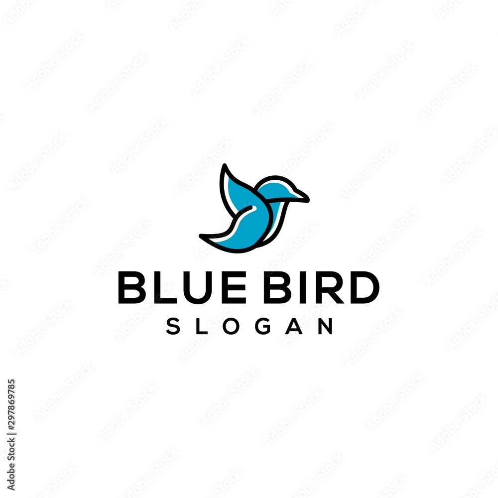 Bird vector logo template Bird vector logo template