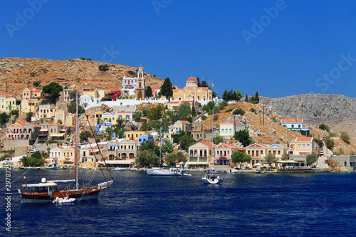 The church at the top of Simi island